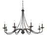 Minka Lavery Westchester County 8-Light Sand Coal Skyline Gold Leaf Black Candelabra Chandelier