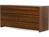 Mobital Blanche 6-Drawers Brown Walnut Wood Double Dresser