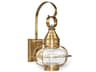 Northeast Lantern Onion Outdoor Wall Light with Clear Glass