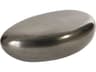 Phillips Collection Outdoorriver Stone Oval Liquid Silver Coffee Table
