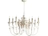 Quorum Salento 8-Light Persian White Candelabra Chandelier