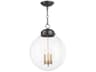 Regina Andrew 3-Light Oil Rubbed Bronze With Natural Brass Glass Globe Pendant