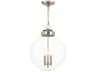 Regina Andrew Accent 3-Light Polished Nickel Glass Globe Pendant