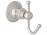 Rohl Satin Nickel Wall Mount Single Robe Hook