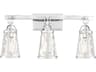 Savoy House Albany 3-Light Polished Chrome Glass Vanity Light