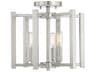 Savoy House Benson 3-Light Satin Nickel Semi Flush Mount