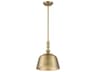 Savoy House Berg 1-Light Warm Brass Dome Mini Pendant