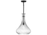 Savoy House Bristo 1-Light Matte Black Glass Pendant