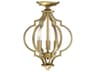 Savoy House Meridian 3-Light Natural Brass Mini Pendant