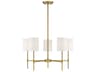 Savoy House Meridian 5-Light Natural Brass Empire Chandelier