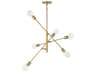 Savoy House Meridian 6-Light Natural Brass Sputnik Chandelier