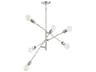 Savoy House Meridian 6-Light Polished Nickel Sputnik Chandelier
