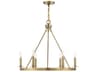 Savoy House Meridian 6-Light Natural Brass Candelabra Chandelier