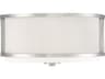 Savoy House Meridian 3-Light Brushed Nickel Drum Flush Mount