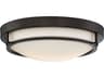 Savoy House Meridian 2-Light Oil Rubbed Bronze Glass Bowl Geometric Flush Mount