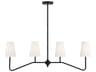 Savoy House Meridian 4-Light Matte Black Cylinder Island Pendant