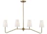 Savoy House Meridian 4-Light Natural Brass Island Pendant