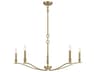 Savoy House Meridian 5-Light Natural Brass Candelabra Chandelier
