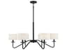 Savoy House Meridian 6-Light Matte Black Empire Chandelier