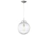 Savoy House Meridian 1-Light Brushed Nickel Glass Globe Geometric Mini Pendant