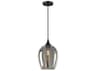 Savoy House Meridian 1-Light Oil Rubbed Bronze Glass Bell Mini Pendant
