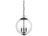 Savoy House Meridian 3-Light Oil Rubbed Bronze Globe Geometric Pendant