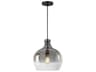 Savoy House Meridian 1-Light Oil Rubbed Bronze Glass Bell Pendant