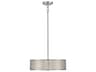 Savoy House Meridian 3-Light Brushed Nickel Drum Geometric Pendant