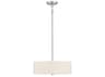Savoy House Meridian 3-Light Brushed Nickel Drum Geometric Pendant