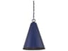 Savoy House Meridian 1-Light Navy Blue Geometric Pendant