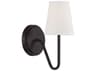 Savoy House Meridian 1-Light Oil Rubbed Bronze Glass Wall Sconce