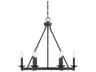 Savoy House Middleton 6-Light Matte Black Candelabra Chandelier
