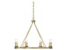 Savoy House Middleton 8-Light Warm Brass Candelabra Chandelier