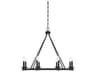 Savoy House Middleton 8-Light Matte Black Candelabra Chandelier