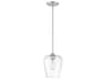 Savoy House Octave 1-Light Satin Nickel Glass Bell Mini Pendant