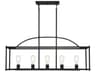 Savoy House Palladian 5-Light Matte Black Island Pendant
