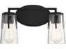 Savoy House Sacremento 2-Light Black Glass Vanity Light