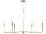 Savoy House Salerno 6-Light Warm Brass Chandelier