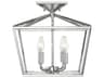 Savoy House Townsend 4-Light Polished Nickel Tiered Semi Flush Mount