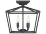 Savoy House Townsend 4-Light Matte Black Tiered Semi Flush Mount
