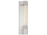 Savoy House Willmar 1-Light Satin Nickel Glass Wall Sconce