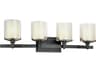 Troy Lighting Arcadia 4-Light French Iron Black Vanity Light