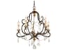 Troy Lighting Bordeaux 5-Light Parisian Bronze Traditional Candelabra Chandelier