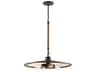 Troy Lighting Brooklyn 4-Light Bronze Glass Pendant