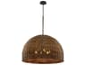 Troy Lighting Huxley 6-Light Tidepool Bronze LED Bowl Pendant