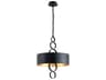Troy Lighting Rivington 4-Light Charred Copper Drum Pendant