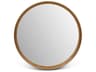 Urbia Samar Antique Brass Round Wall Mirror