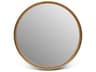 Urbia Samar Antique Brass Round Wall Mirror