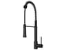 Vigo Laurelton Matte Black 1-Handle Deck Mount Pull-Down Kitchen Faucet