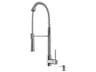 Vigo Laurelton Stainless Steel 1-Handle Deck Mount Pull-Down Kitchen Faucet with Soap Dispenser